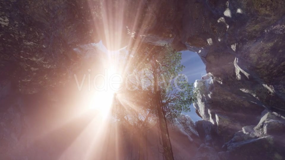 Sun Light Inside Mysterious Cave - Download Videohive 21313948