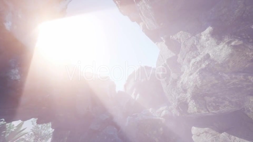 Sun Light Inside Mysterious Cave - Download Videohive 21389063