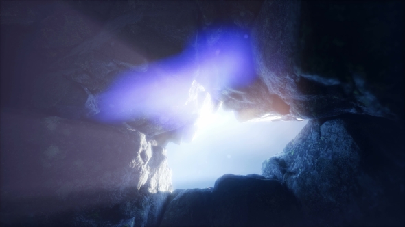 Sun Light Inside Mysterious Cave - Download Videohive 21441005
