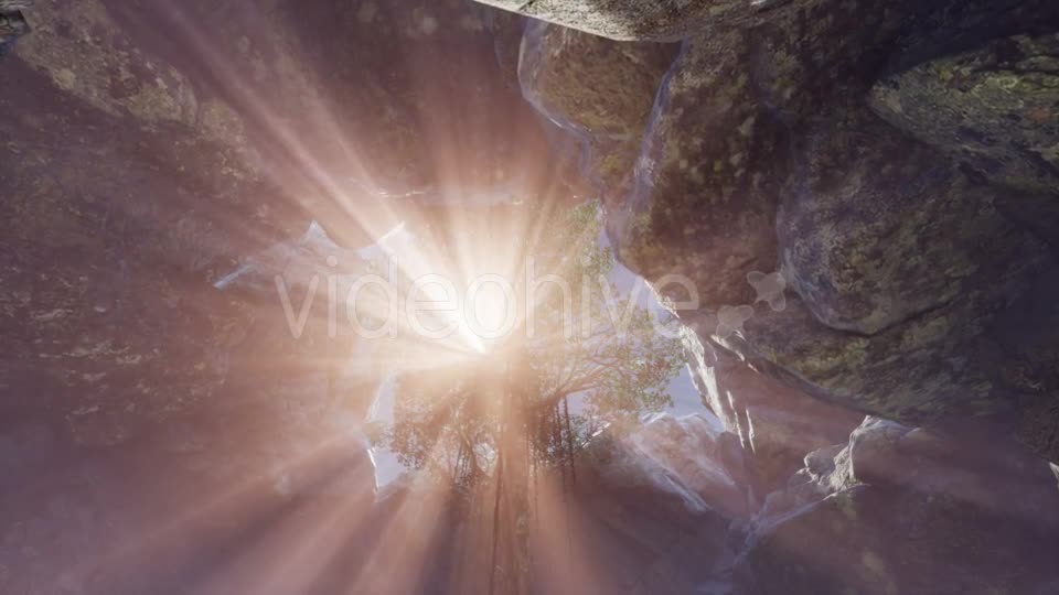 Sun Light Inside Mysterious Cave - Download Videohive 21532091