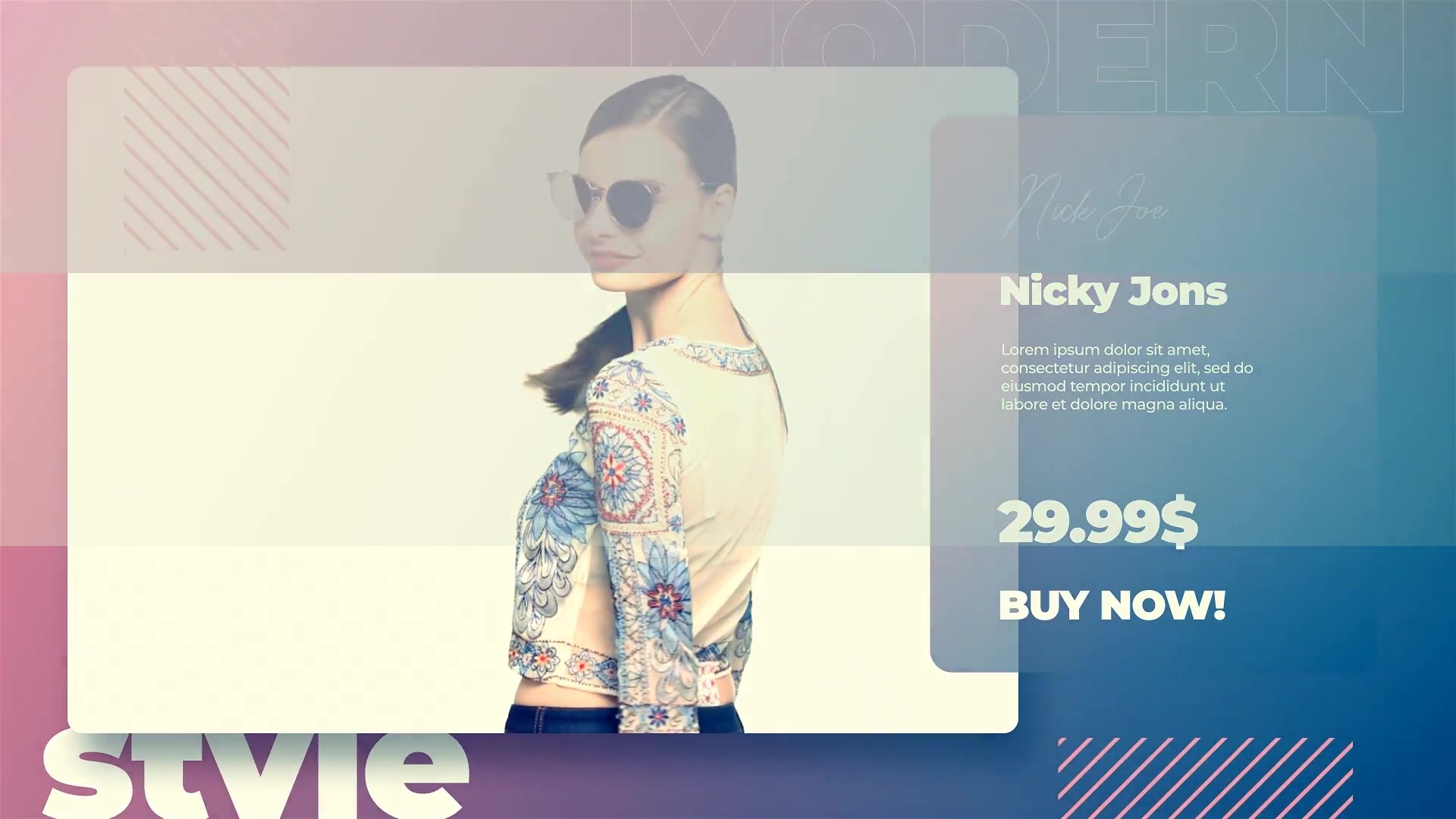 Sunglasses Store Showreel Videohive 25241780 After Effects Image 6