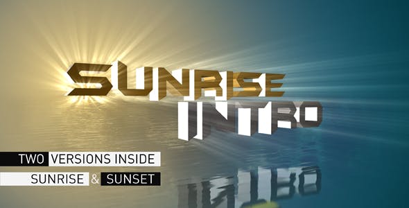 Sunrise Intro - Download Videohive 233766