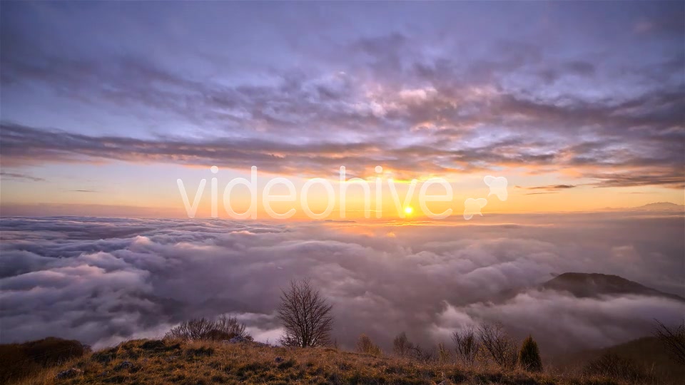 Sunset Above Clouds Timelapse  Videohive 6185217 Stock Footage Image 2
