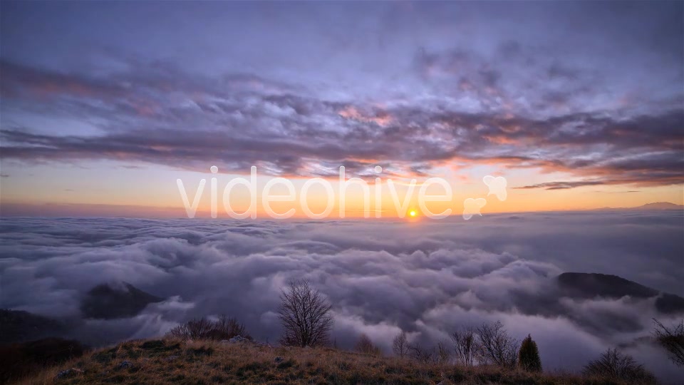 Sunset Above Clouds Timelapse  Videohive 6185217 Stock Footage Image 4