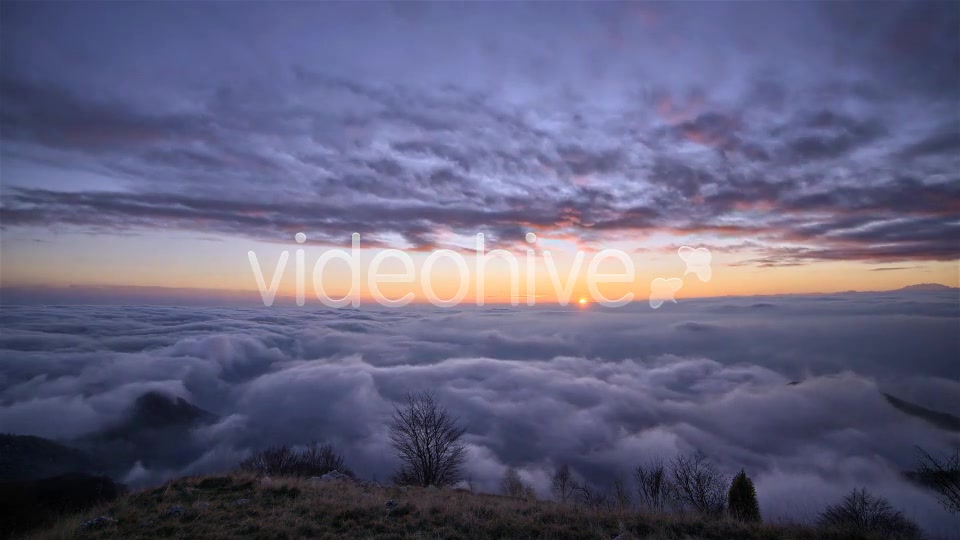 Sunset Above Clouds Timelapse  Videohive 6185217 Stock Footage Image 5