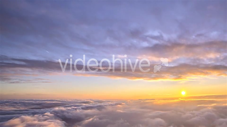 Sunset Above Clouds Timelapse  Videohive 6185217 Stock Footage Image 6