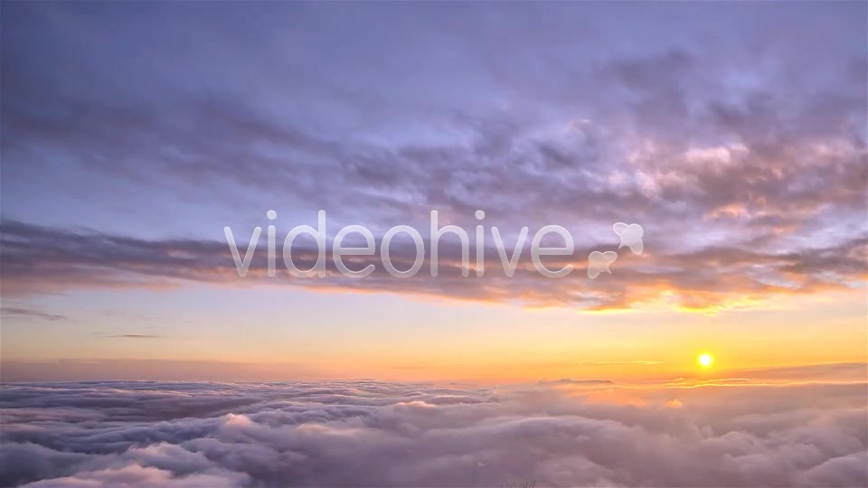 Sunset Above Clouds Timelapse  Videohive 6185217 Stock Footage Image 7