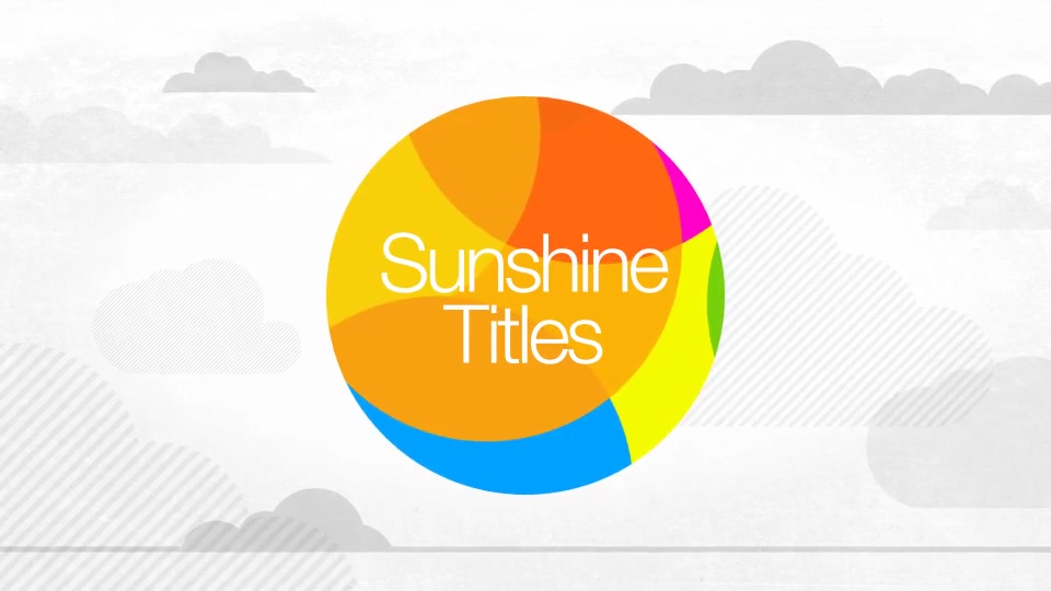 Sunshine Titles - Download Videohive 12815285