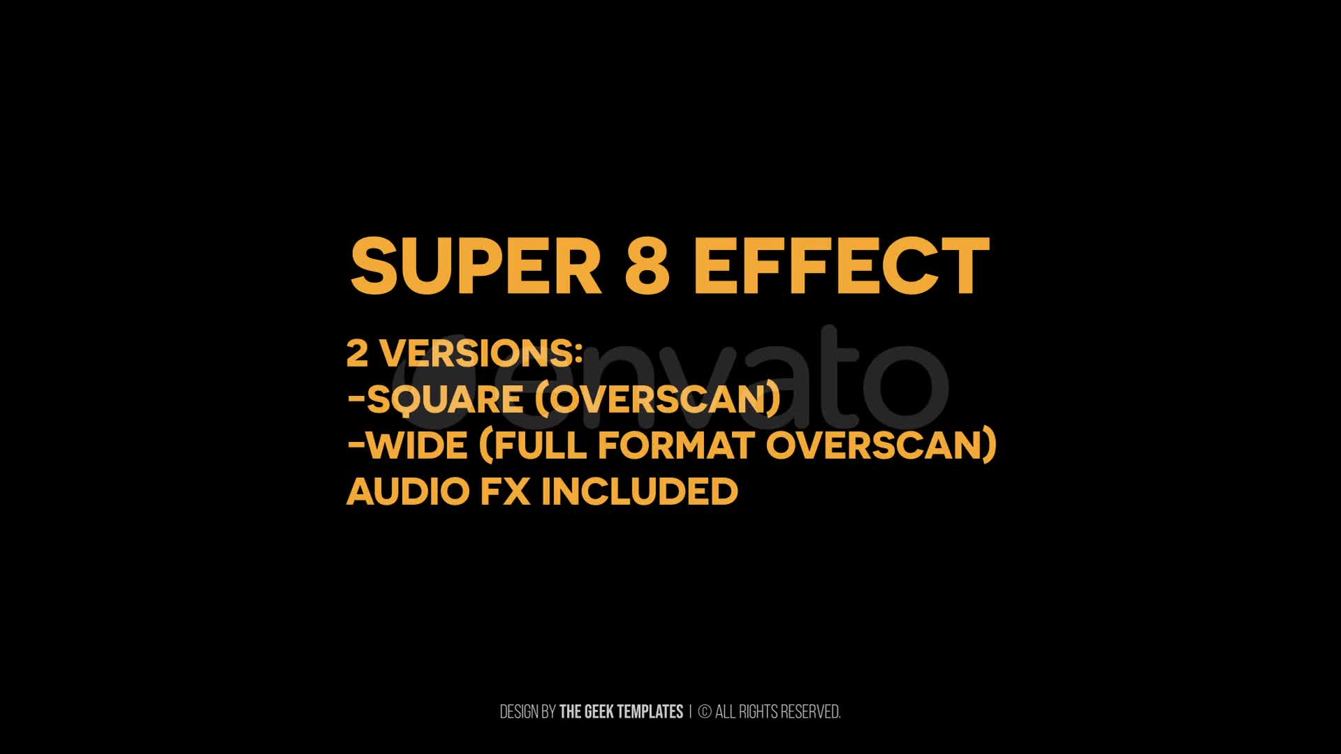 Super 8 Effect Videohive 33937042 After Effects Image 1
