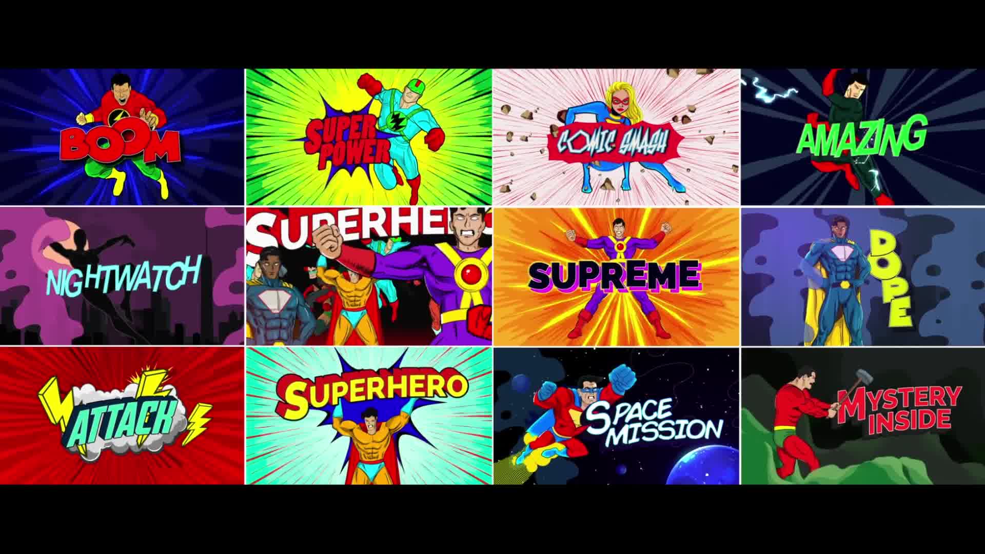 Super Comic Titles Videohive 36759859 After Effects Image 10