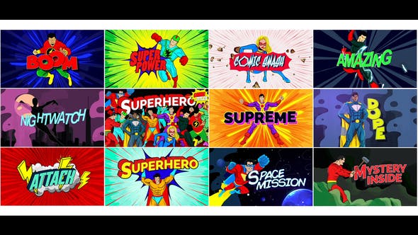 Super Comic Titles - 36759859 Videohive Download