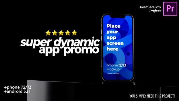 Super Dynamic App Promo Phone 13 Android App Demo Video Premiere Pro - 33877660 Download Videohive