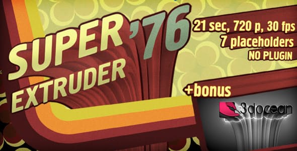 Super Extruder 76 Titles with Placeholders +Bonus - Download Videohive 3007924