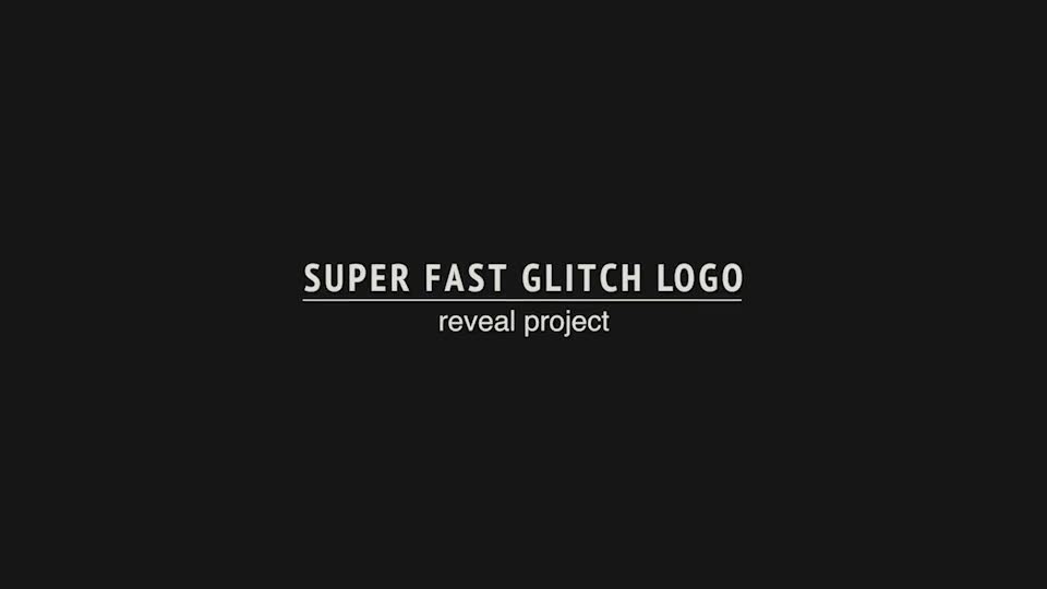 Super Fast Glitch Logo Videohive 18413129 Apple Motion Image 1