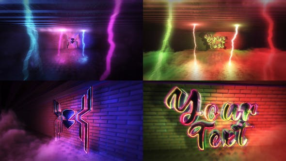Super Neon Logo - Videohive Download 29662971