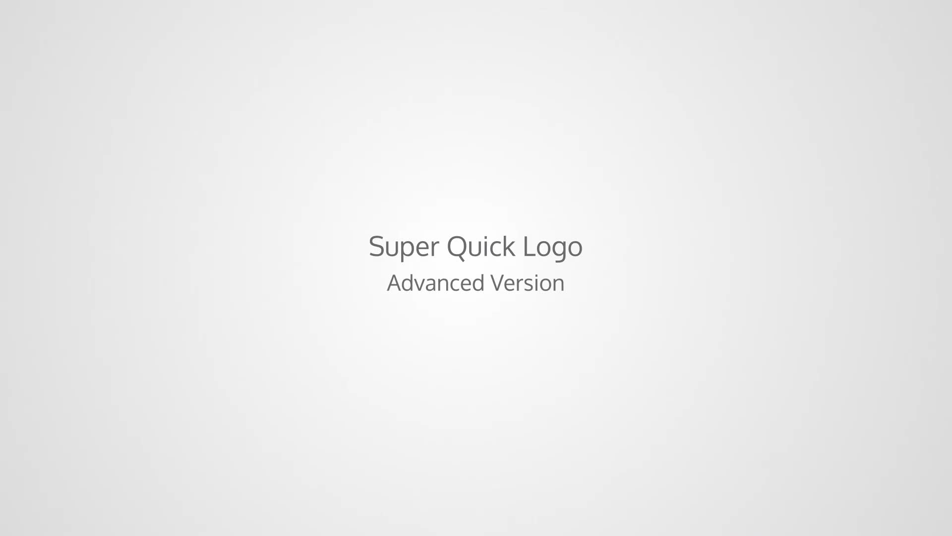 Super Quick Logo Videohive 33522126 After Effects Image 1