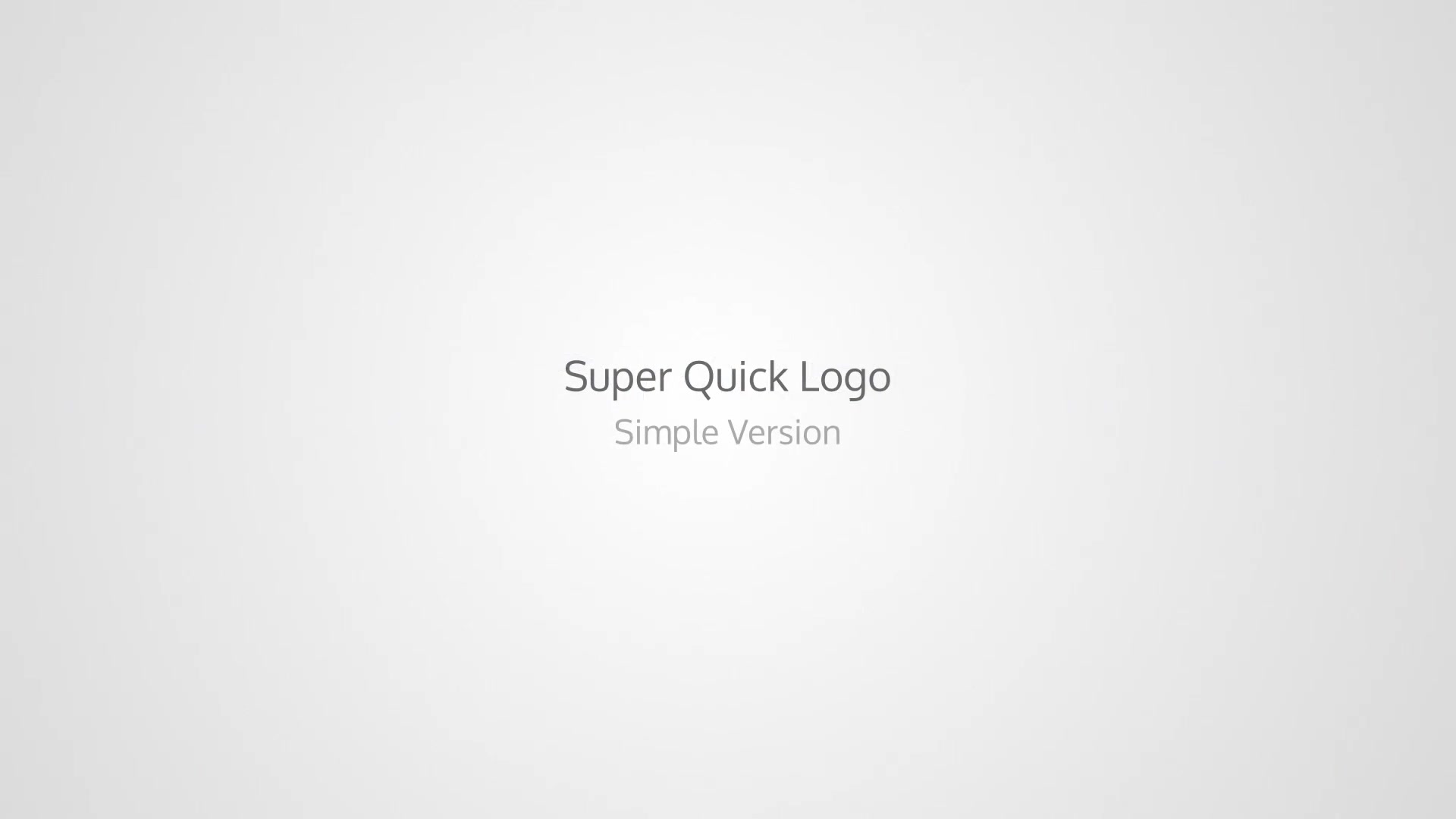 Super Quick Logo - Download Videohive 18047433