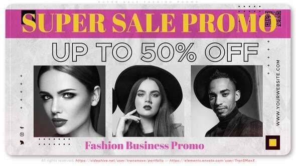 Super Sale Fashion Promo - Videohive Download 32462295