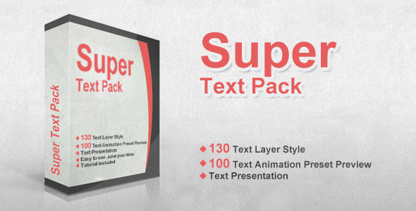 Super Text Pack - Download Videohive 6810110