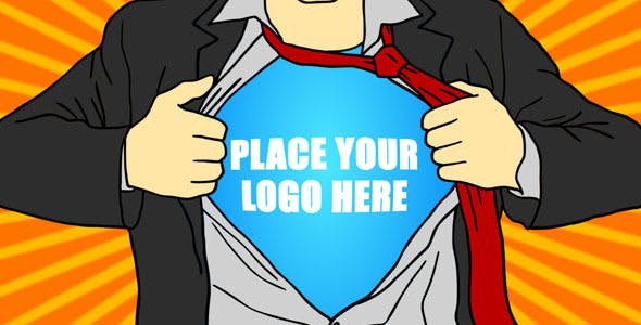 Superhero Cartoon Logo - Download 9001444 Videohive