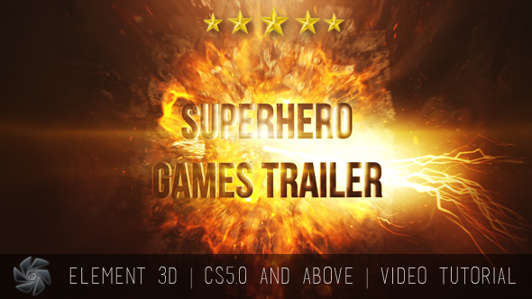 Superhero Games Trailer Cinematic Titles - Download Videohive 15628573