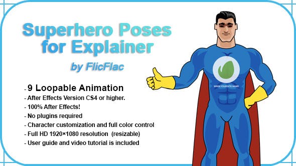 Superhero Poses For Explainer - Download Videohive 11273001