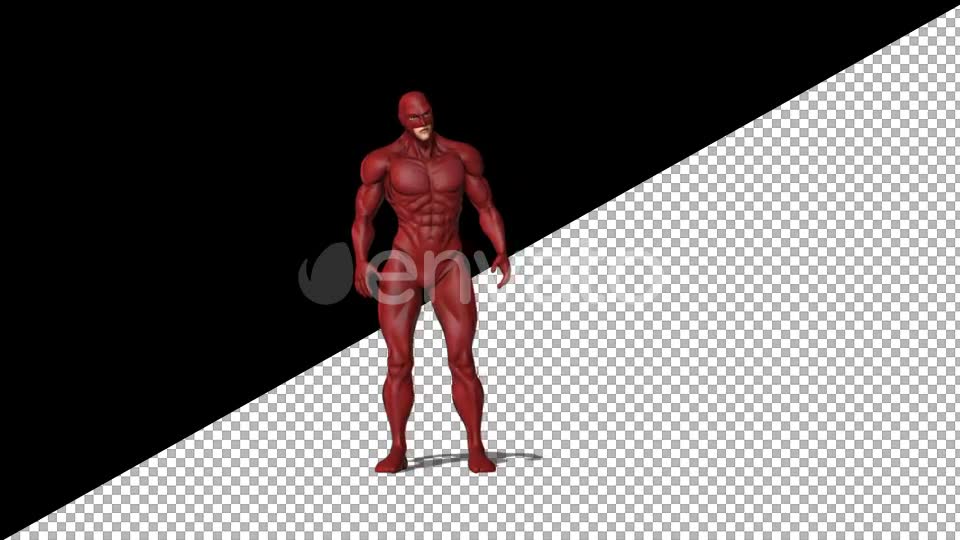 Superhero With Red Suit - Download Videohive 21745322