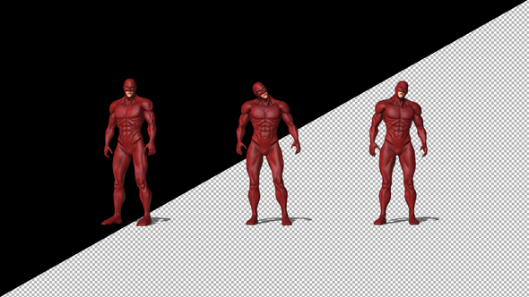 Superhero With Red Suit - Download Videohive 21745322