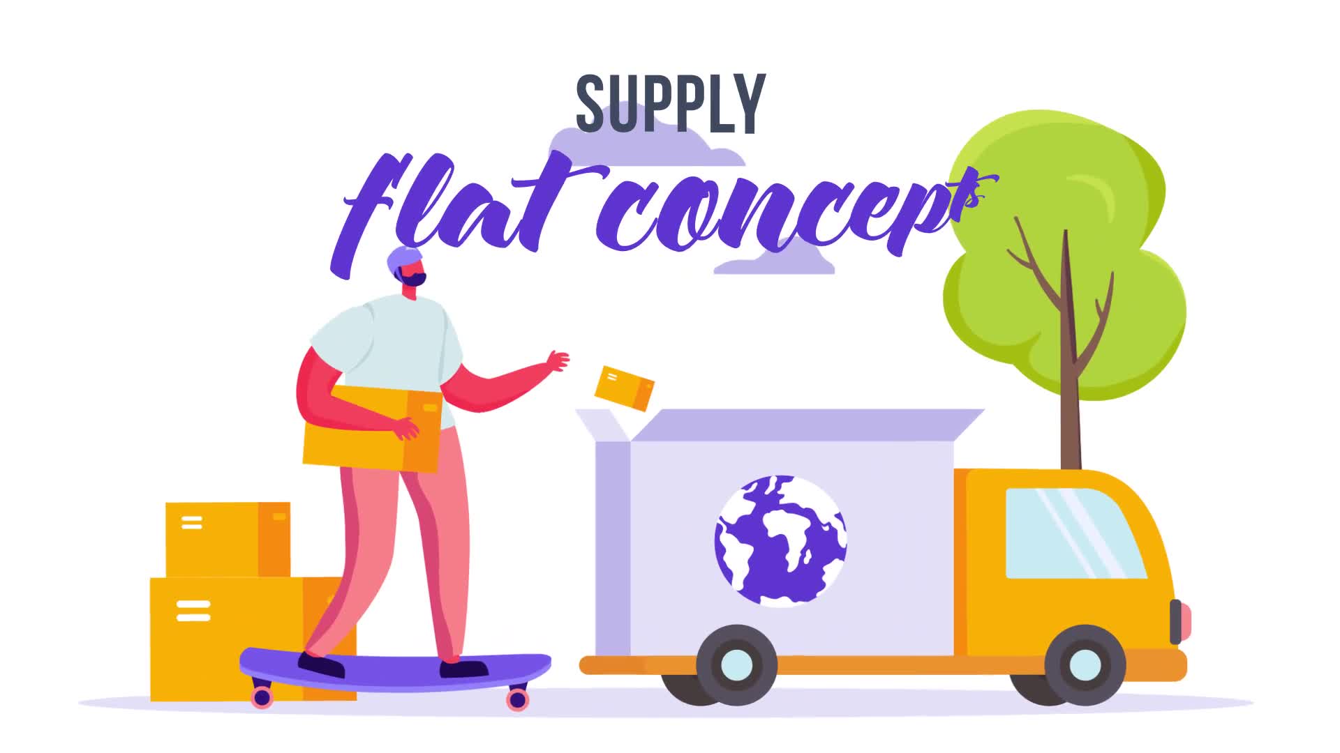 Supply Flat Concept Videohive 33212649 After Effects Image 1