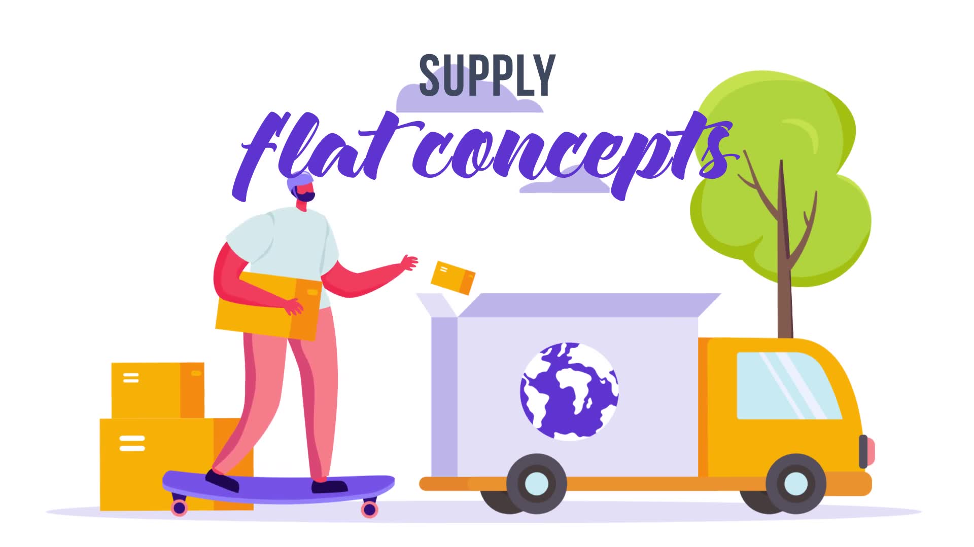Supply Flat Concept Videohive 33212649 After Effects Image 2