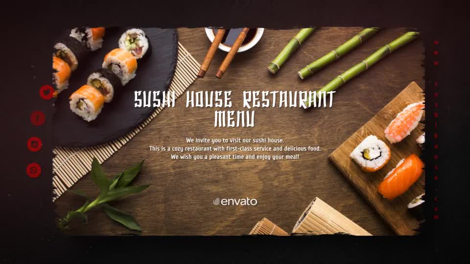 Sushi House Menu Videohive 24467355 After Effects Image 1
