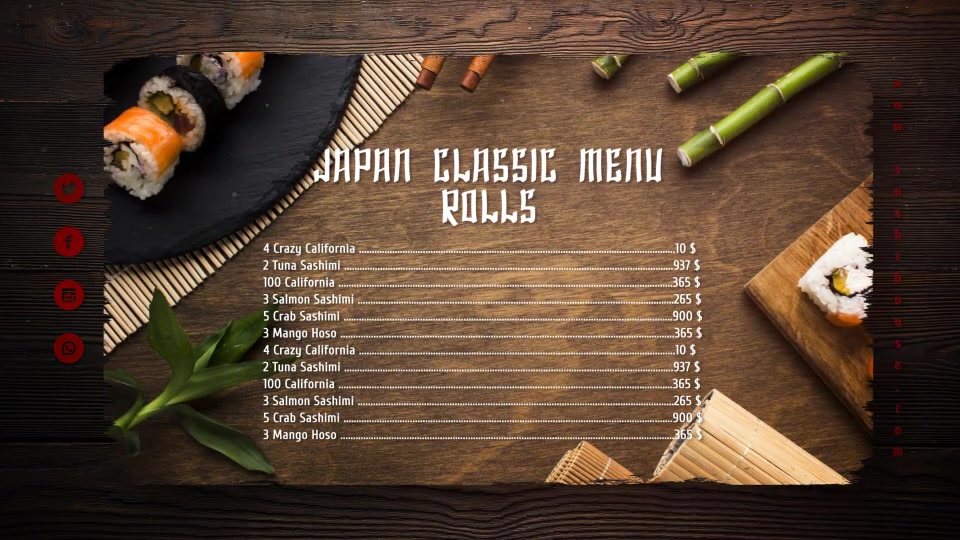 Sushi House Menu Videohive 24467355 After Effects Image 10