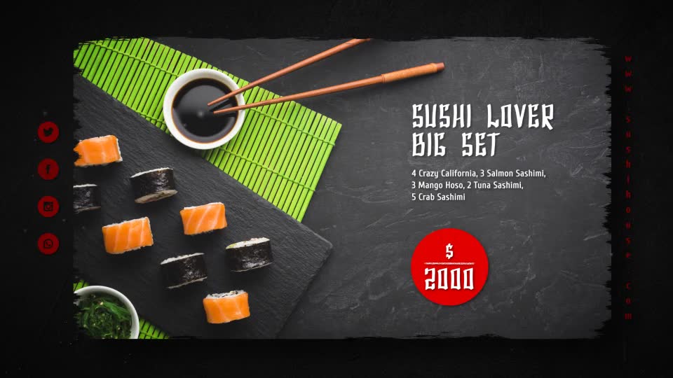 Sushi House Menu Videohive 24467355 After Effects Image 2