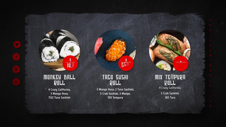 Sushi House Menu Videohive 24467355 After Effects Image 9