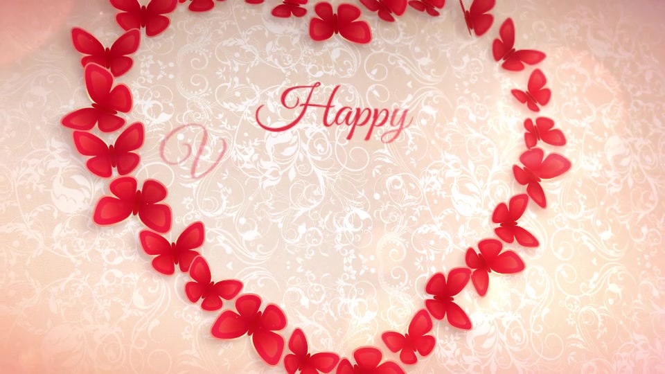 Sweet Butterflies: Valentines Day Card - Download Videohive 10341841