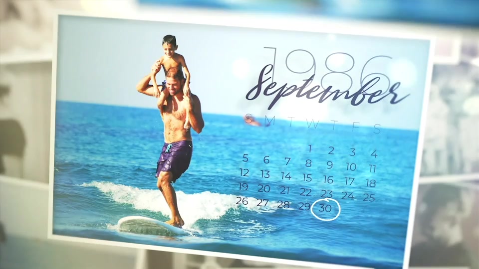 Sweet Memories Calendar Slideshow Videohive 24581453 After Effects Image 7