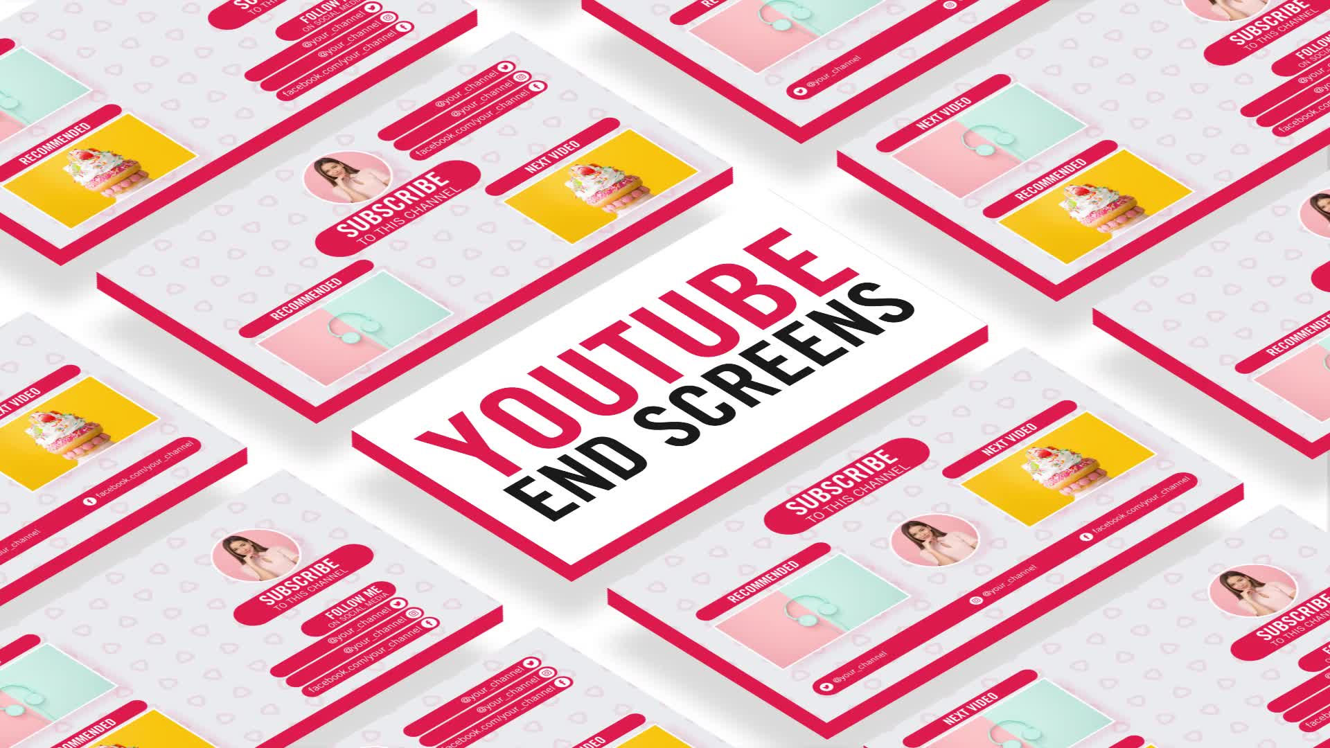 Sweet Youtube End Screens Videohive 27101956 Premiere Pro Image 10