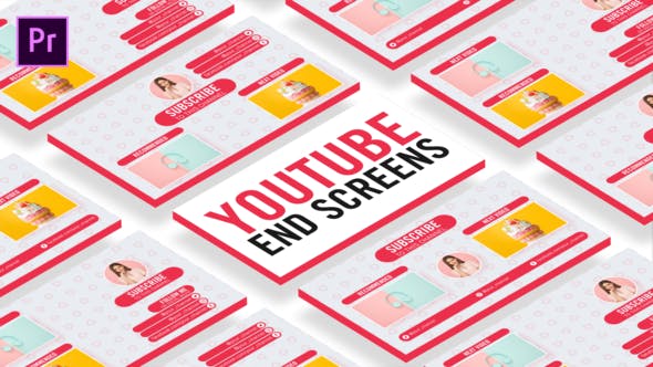 Sweet Youtube End Screens - Download Videohive 27101956