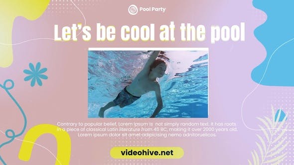 Swimming Pool Promo - Videohive Download 38488146