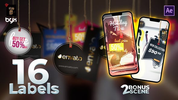 Swinging Tags - Download 37105746 Videohive