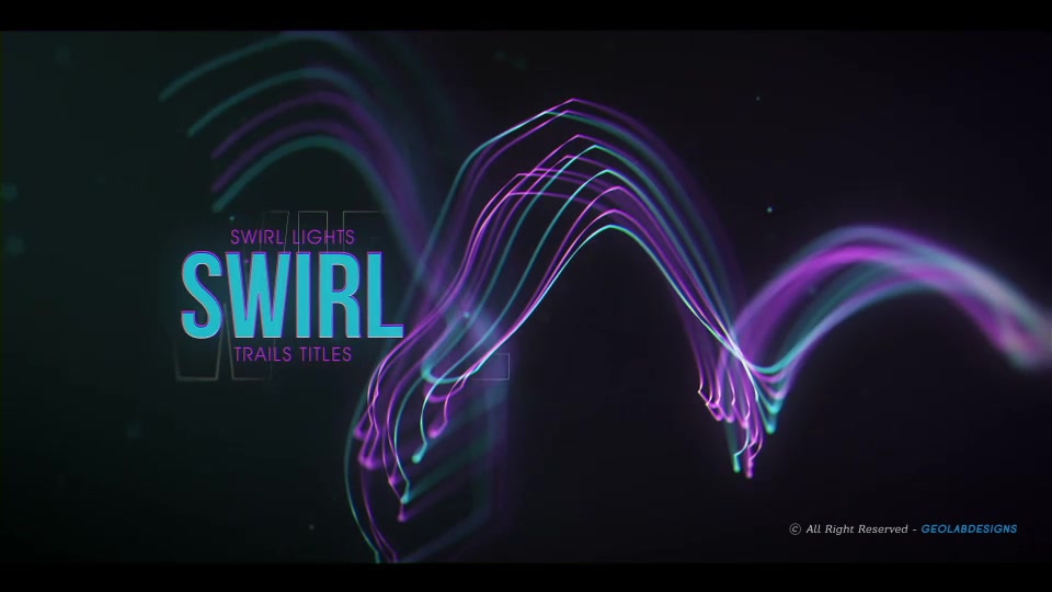 Swirl Lights Trail Titles l Particles Line Titles l Colorful Trails Titles l Flow Lines Titles Videohive 27416027 After Effects Image 4