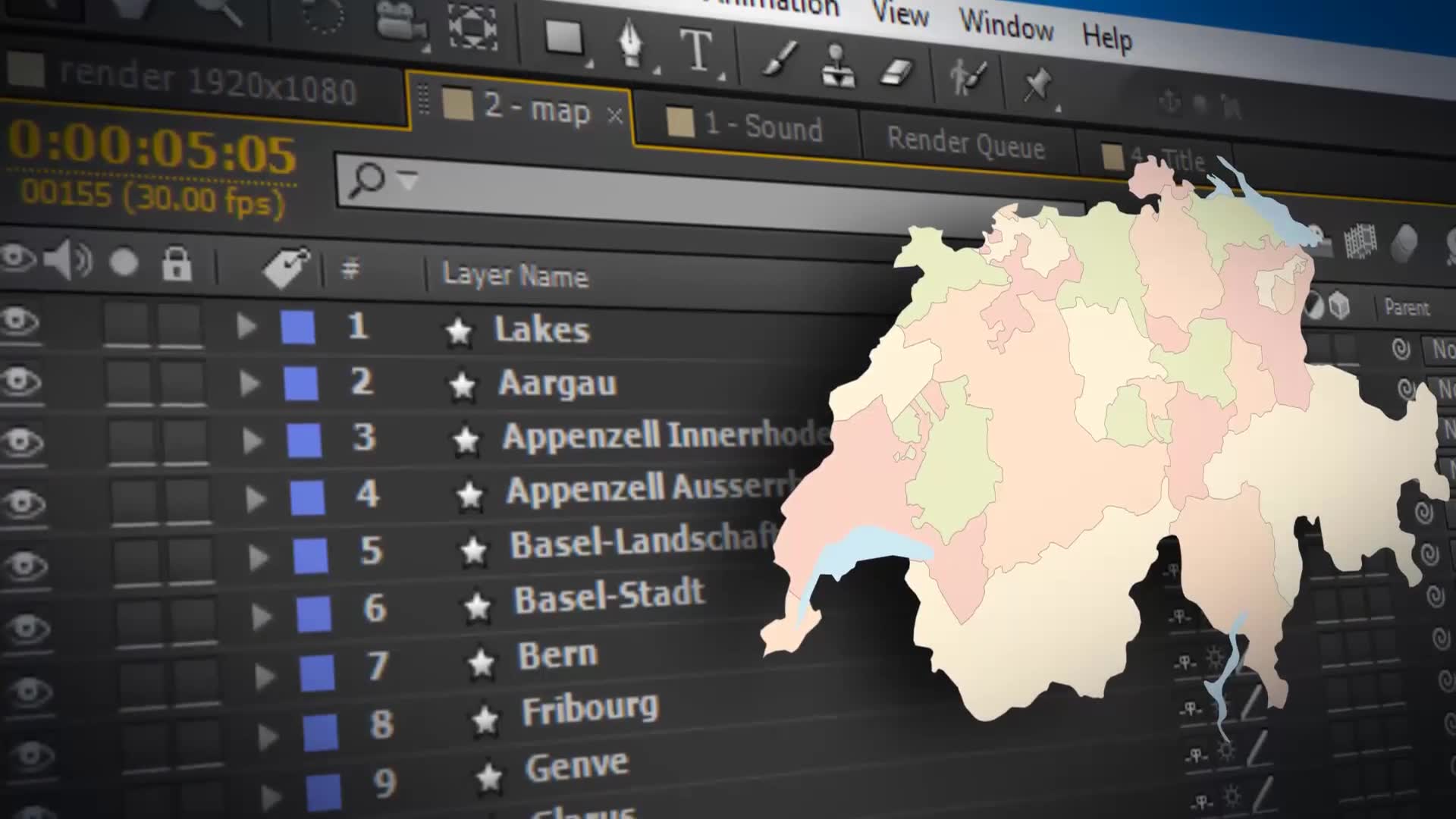 Switzerland Map Swiss Confederation Map Kit Videohive 24262432 After Effects Image 2