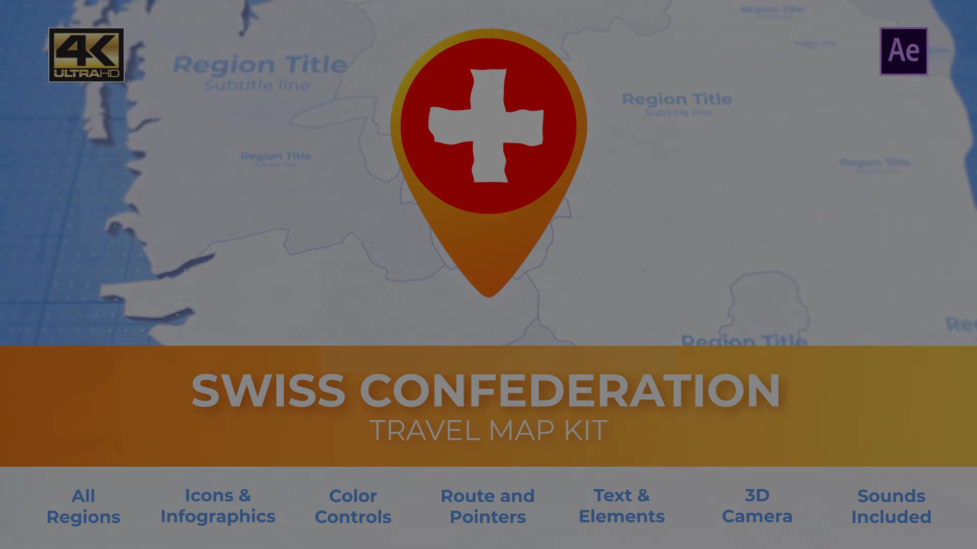 Switzerland Map Swiss Confederation Travel Map Videohive 29973835 After Effects Image 13