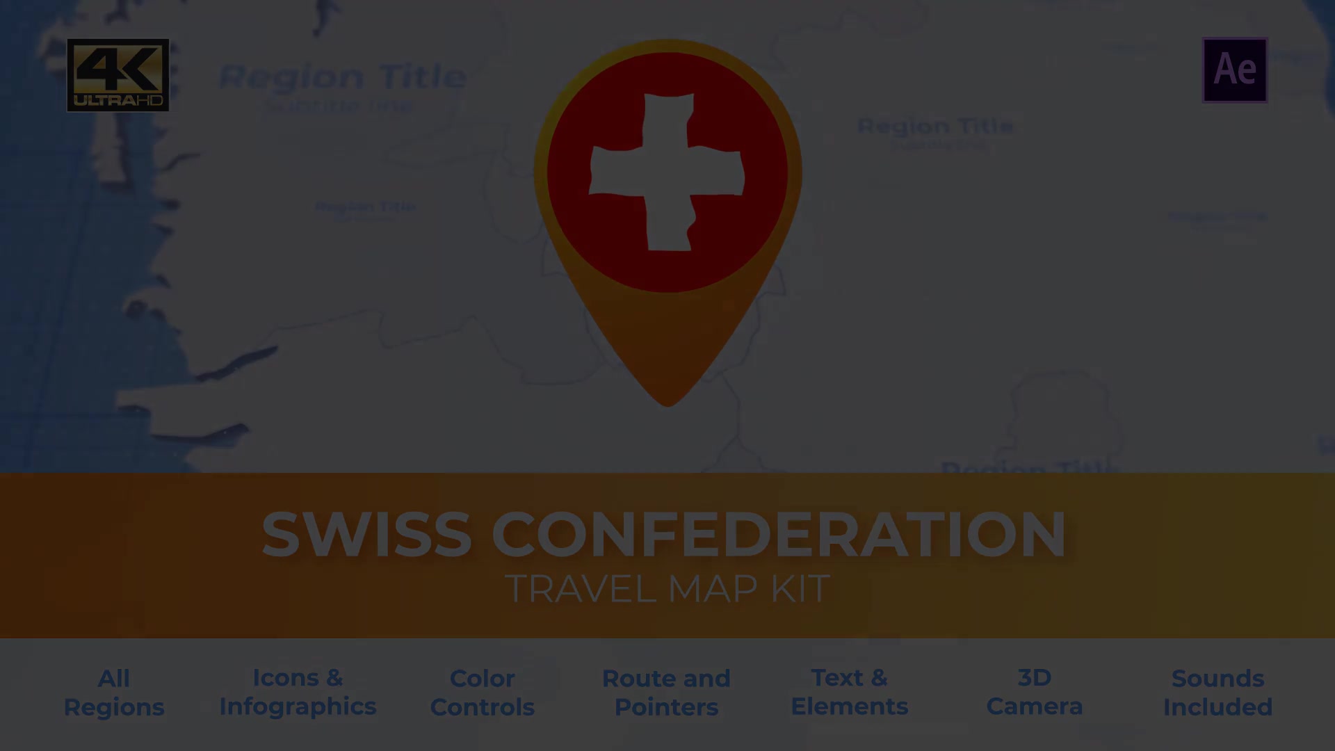 Switzerland Map Swiss Confederation Travel Map Videohive 29973835 After Effects Image 6