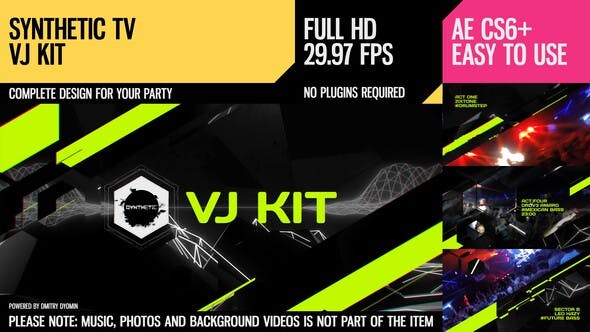 Synthetic TV (VJ Kit) - 14688066 Download Videohive