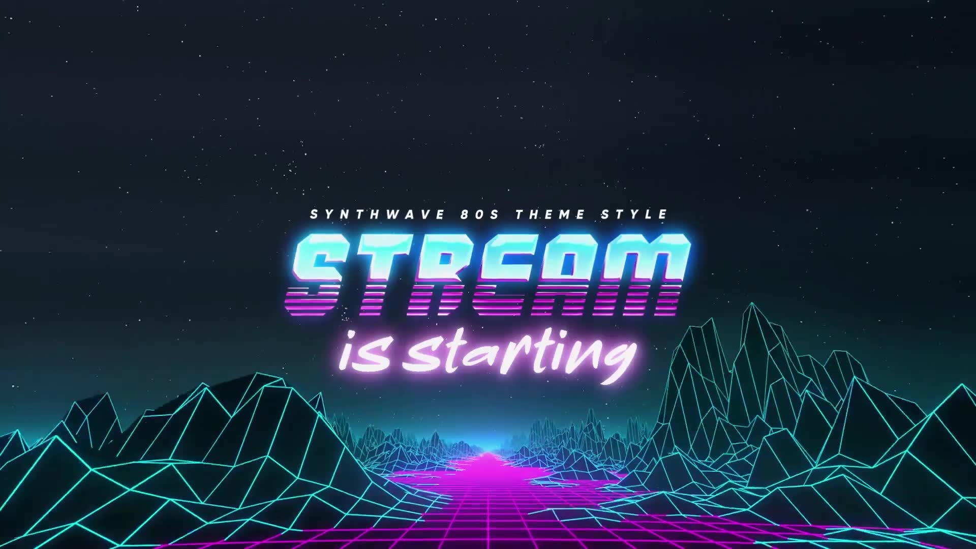 Synthwave 80s Streamer Package Videohive 32351446 After Effects Image 2