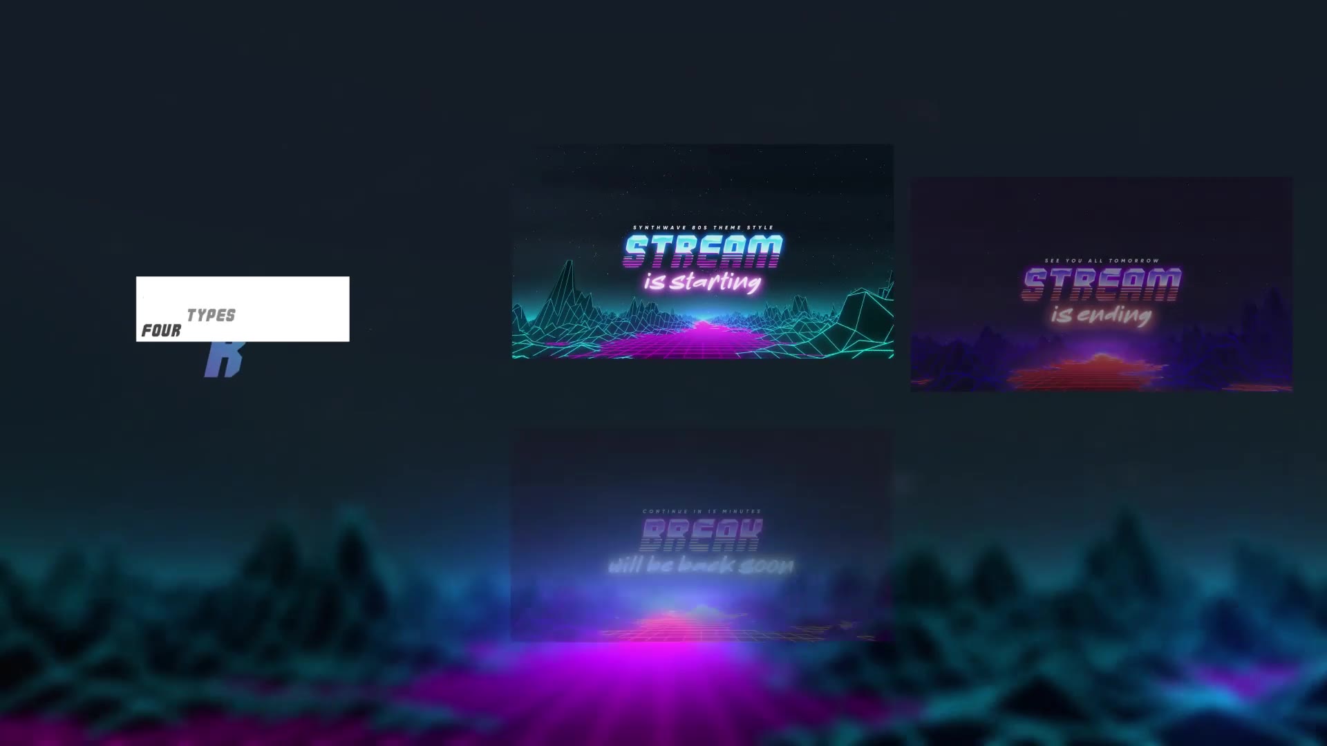 Synthwave 80s Streamer Package Videohive 32351446 After Effects Image 6