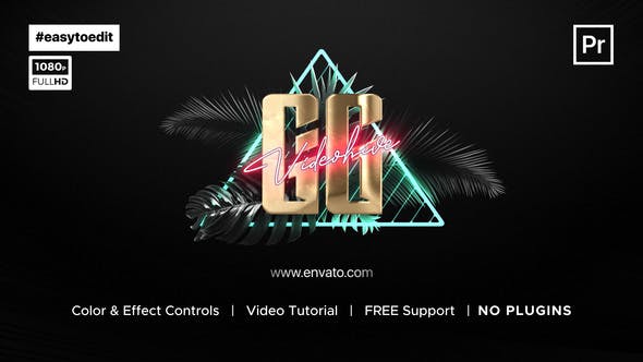 Synthwave Logo Reveal - Download Videohive 34200773