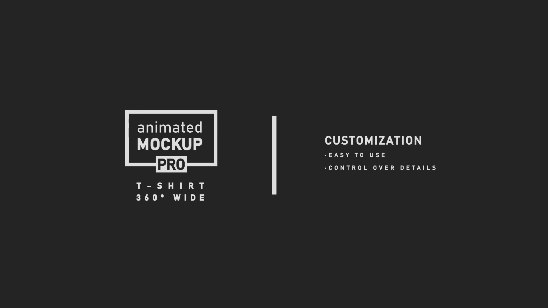 T shirt 360 Wide Mockup Template Animated Mockup SCENES Videohive 33033077 After Effects Image 4