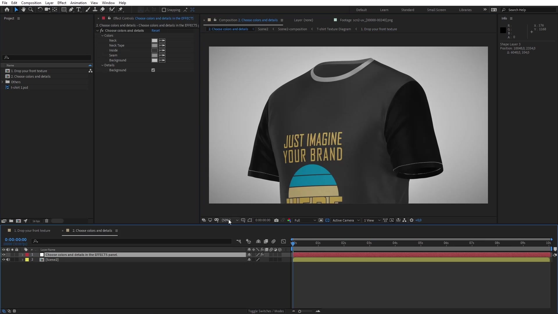 T shirt II 360 Close Mockup Template Animated Mockup SCENES Videohive 33216409 After Effects Image 7